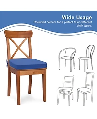 Aoodor Outdoor Chair Cushion W18''xD19'' Soft and Fade-resistant Polyester, Invisible Zipper for Easy Cleaning