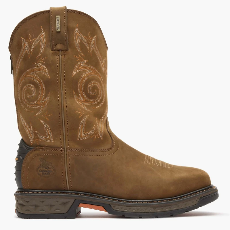 Georgia Boot Men's Carbo-Tec Lt Steel Toe Waterproof Pull On Work