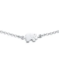 Bling Jewelry Zoo Animal Lucky Elephant Charm Bracelet in Sterling Silver 7 Inch