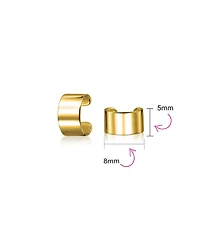 Bling Jewelry Statement Ear Cuff Cartilage Earrings Non Pierced Bold Gold Plated Design