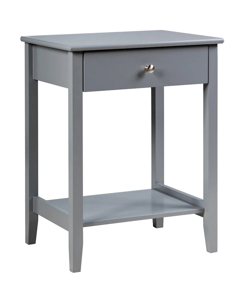Gymax 2PCS Nightstand Sofa Side End Table Bedroom Living Room w/ Shelf Drawer