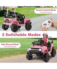 12V Kids Ride on Truck Car with Parental Remote and Music Player