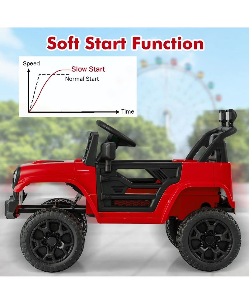 12V Kids Ride on Truck Car with Parental Remote and Music Player