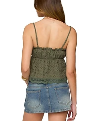 Edikted Women's Orian Eyelet Babydoll Tank Top