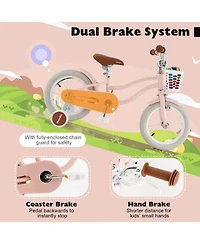 "14" Kids Bike for Boys and Girls Aged 3-8 Years with Training Wheels