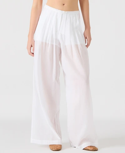 Steve Madden Women's Reeve Cotton Wide Leg Pants