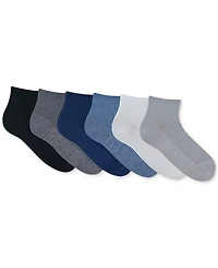 Gold Toe Women's 6-Pk. Simple Ribbed Quarter Socks GTDL0155R06
