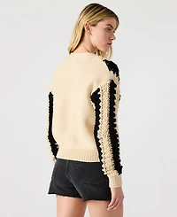 Steve Madden Women's Lucas Striped Knit Button-Front Cardigan