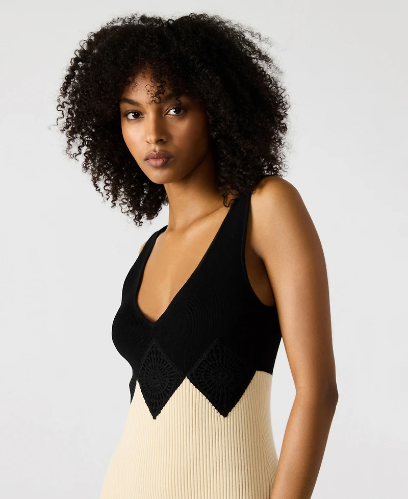 Steve Madden Women's Prunella Colorblocked Midi Dress
