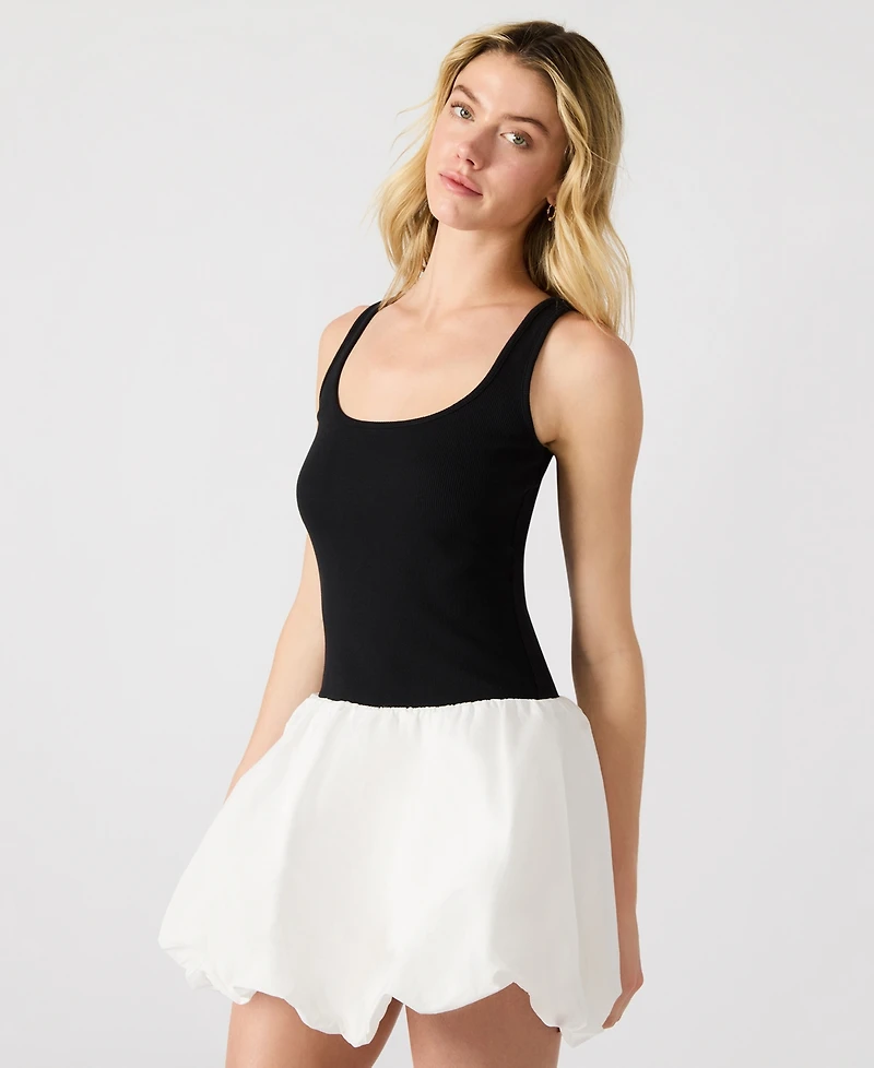Steve Madden Women's Bubble Linnea Mixed-Media Mini Dress