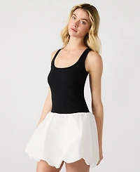 Steve Madden Women's Bubble Linnea Mixed-Media Mini Dress