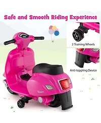 Licensed Vespa Kids Ride on Motorcycle with Led Headlight and Horn Sound