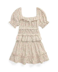 Polo Ralph Lauren Toddler and Little Girls 2-Piece Floral Top Skirt Set