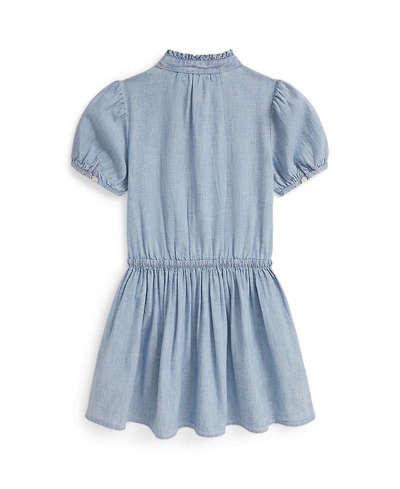 Polo Ralph Lauren Toddler and Little Girls Indigo Chambray Dress