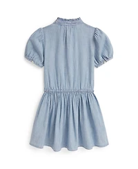 Polo Ralph Lauren Toddler and Little Girls Indigo Chambray Dress