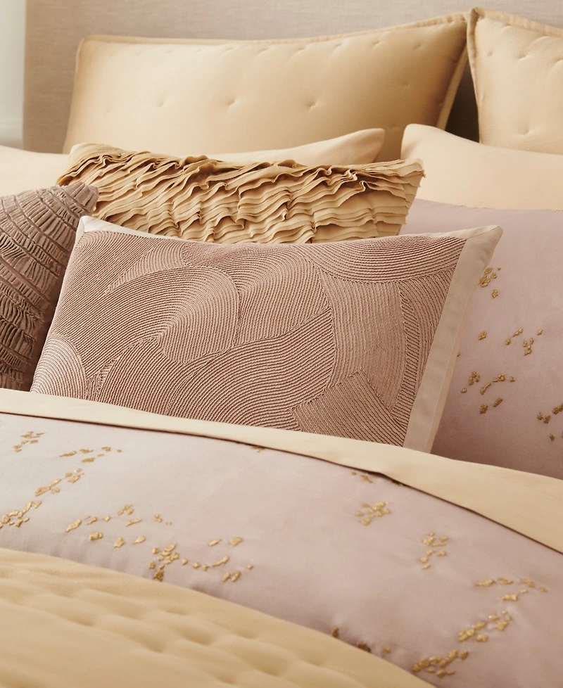Donna Karan Home Cord Swirl Decorative Pillow, 14" x 20"