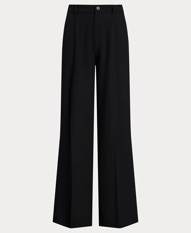 Lauren Ralph Women's Double-Faced Georgette Wide-Leg Pants