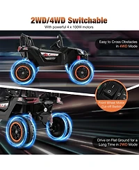2-Seater Kids Ride on Utv with 2.4G Remote Control for over 3 Years Old Children