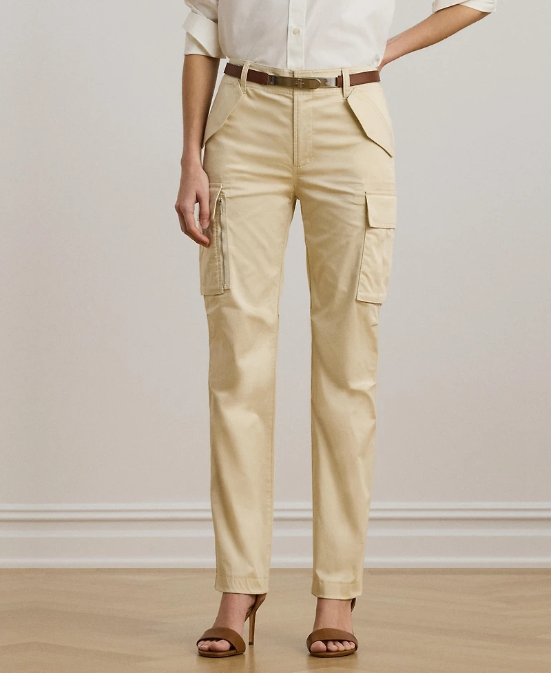 Lauren Ralph Women's Cotton Sateen Cargo Pant