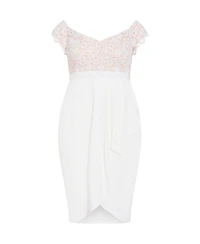 City Chic Women's Lace Glamour Midi Dress