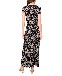 Vince Camuto Women's Printed Keyhole Top