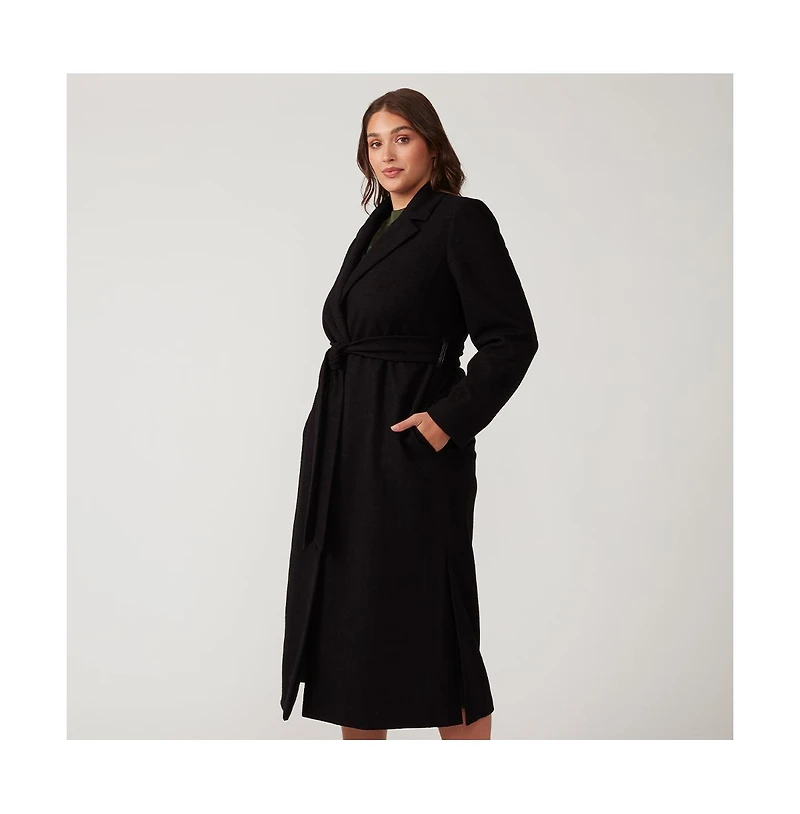Estelle Charmed Robe Black Long Below Knee Coat