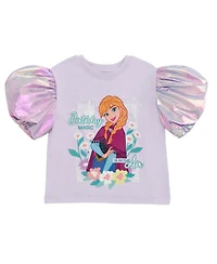Frozen Girls Disney Minnie Mouse Princess The Mermaid Moana Lilo & Stitch Elsa Birthday T-Shirt to