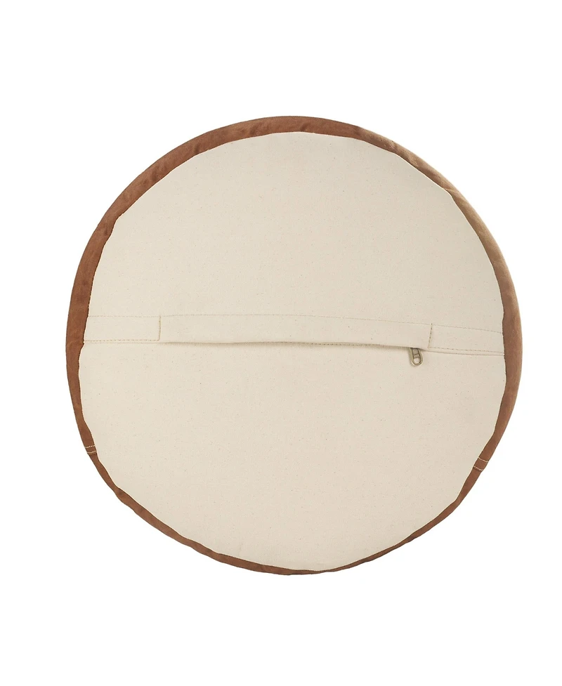 Cotton Ottoman with Soft Cushioned Top for Relaxation