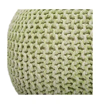 Stylish Round Pouf Ottoman for Casual Seating and Modern Home Decor
