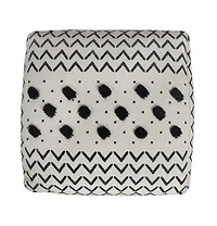 Comfortable Cotton Ottoman for Lounge Areas and Relaxation