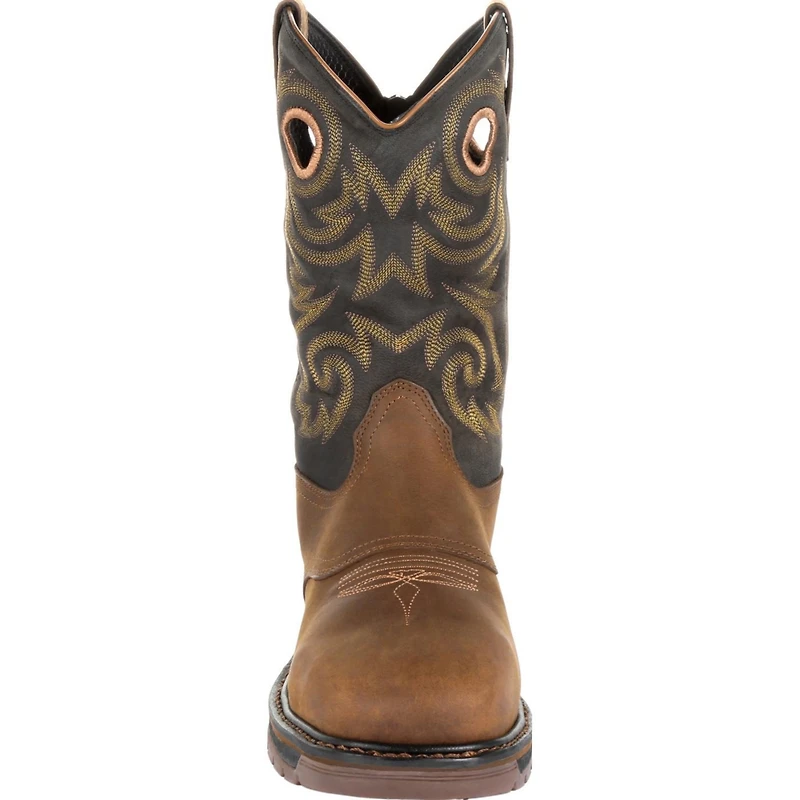 Georgia Boot Men's Carbo-Tec Lt Steel Toe Waterproof Pull On Work Boot