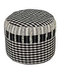 Soft Cotton Ottoman for Footrest Living Room and Cozy Seating
