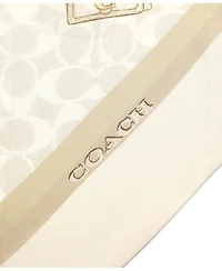 Coach Stacked Tabby Bags Print Silk Skinny Scarf