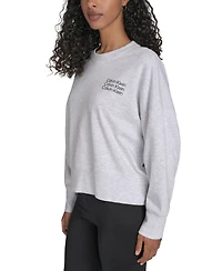 Calvin Klein Performance Women's Mini Triple Logo Pullover Sweatshirt