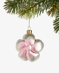 Holiday Lane Hawaii Pink & Gold Flower Ornament, Exclusively at Macy's