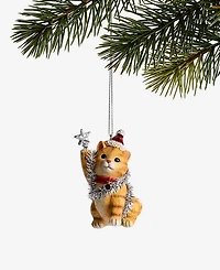 Holiday Lane Pets Orange Cat Ornament, Exclusively at Macy's