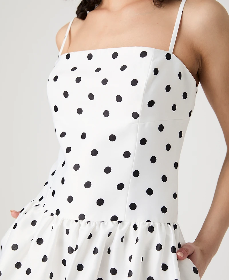 French Connection Women's Strappy Polka Dot Midi Dress