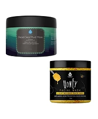 Pursonic Ultimate Skin Detox & Hydration Mask Bundle – Dead Sea Mud Mask & Honey Facial Mask