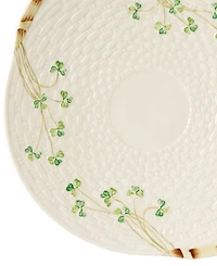 Belleek Pottery Shamrock Bread Plate