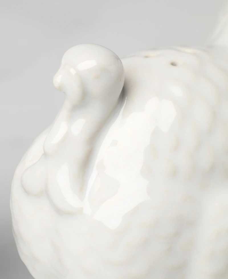 Lenox French Perle Carved Turkey Salt & Pepper Set