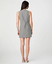 French Connection Women's Gingham Button-Front Mini Dress