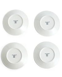 Royal Doulton 1815 Pacific Mixed Pattern Salad Plates, Set of 4