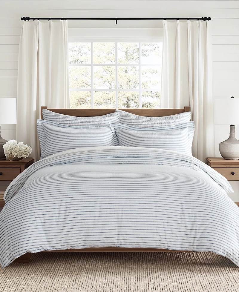 Levtex Tobago Stripe Reversible -Pc. Duvet Cover Set