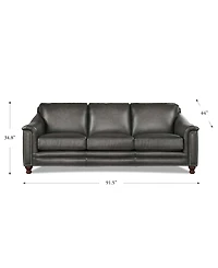 Hydeline Belfast 92" Top Grain Leather Sofa