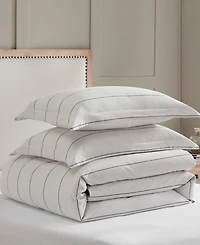 Levtex Leo Stripe Textured 3-Pc. Duvet Cover Set