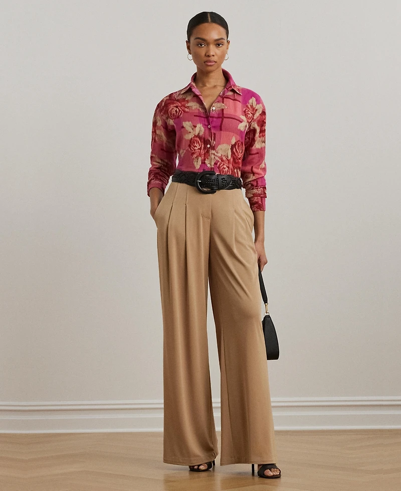 Lauren Ralph Women's Relaxed-Fit Floral Linen Shirt