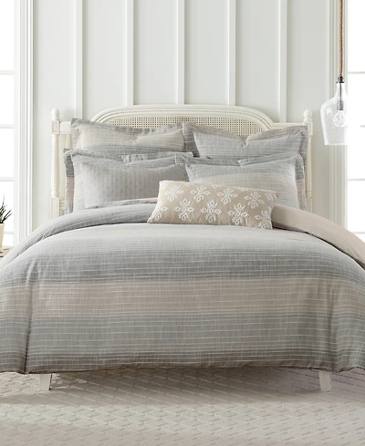 Levtex Sand Stripes Textured 2-Pc. Comforter Set, Twin/Twin Xl