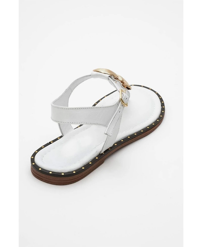 Giulia Leather Flat Sandal (Women)