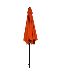 10 Feet Outdoor Patio Umbrella with Tilt Adjustment and Crank-Orange