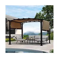 Universal Canopy Cover Replacement for 12x9 Ft Curved Outdoor Pergola Structure